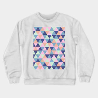 Retro Triangle Pattern Crewneck Sweatshirt